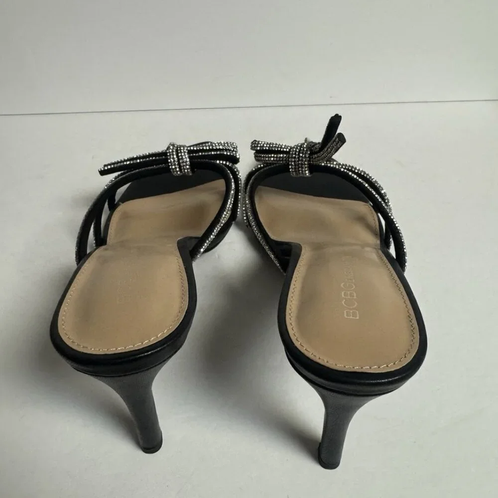 BCBGeneration Womens Selma Sandal Black Size 11M